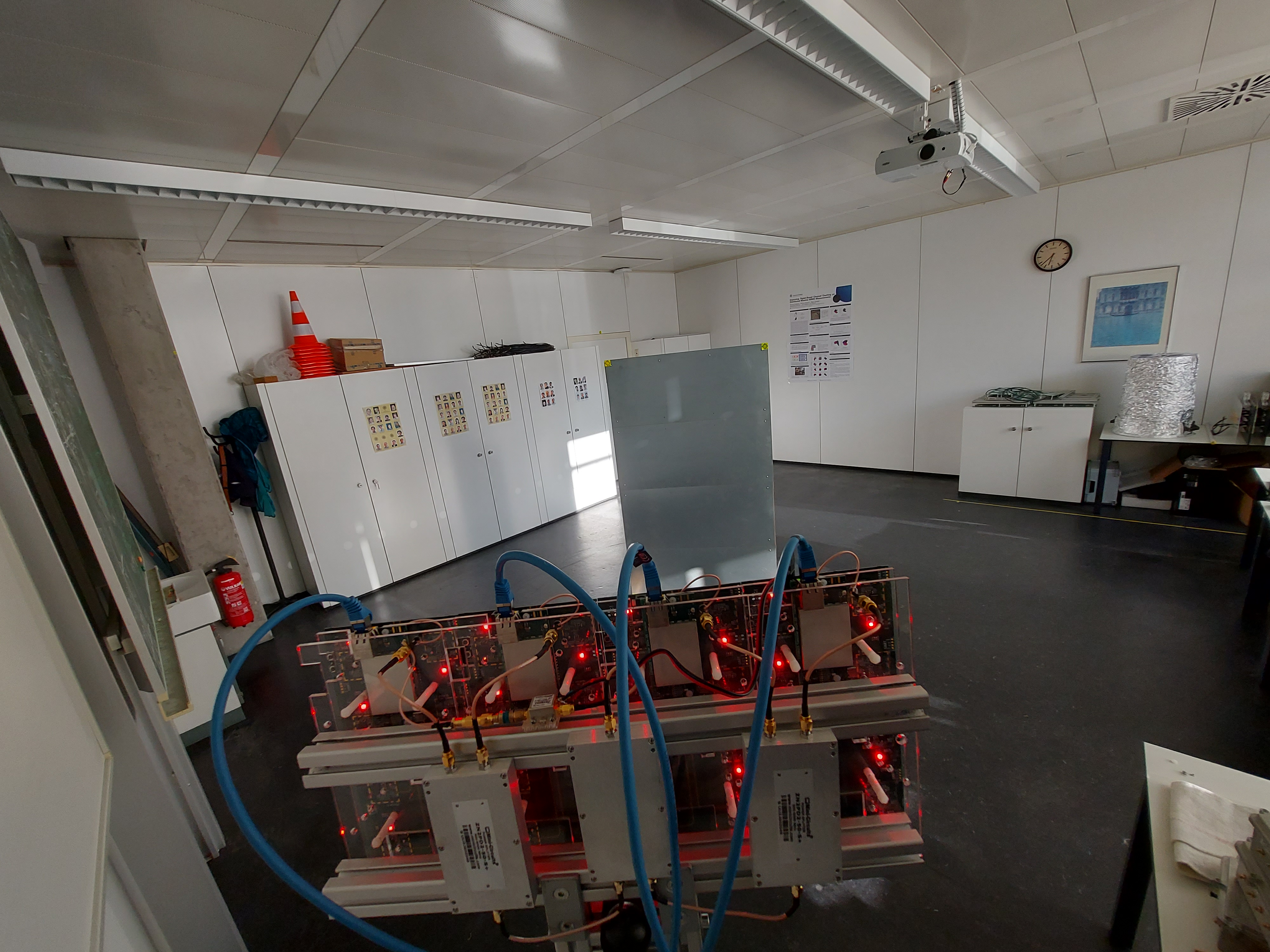 Measurement area seen from the point of view of the antenna array.